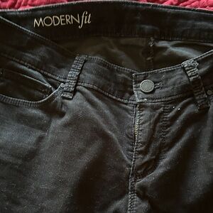 Ann Taylor Black Corduroy light fabric